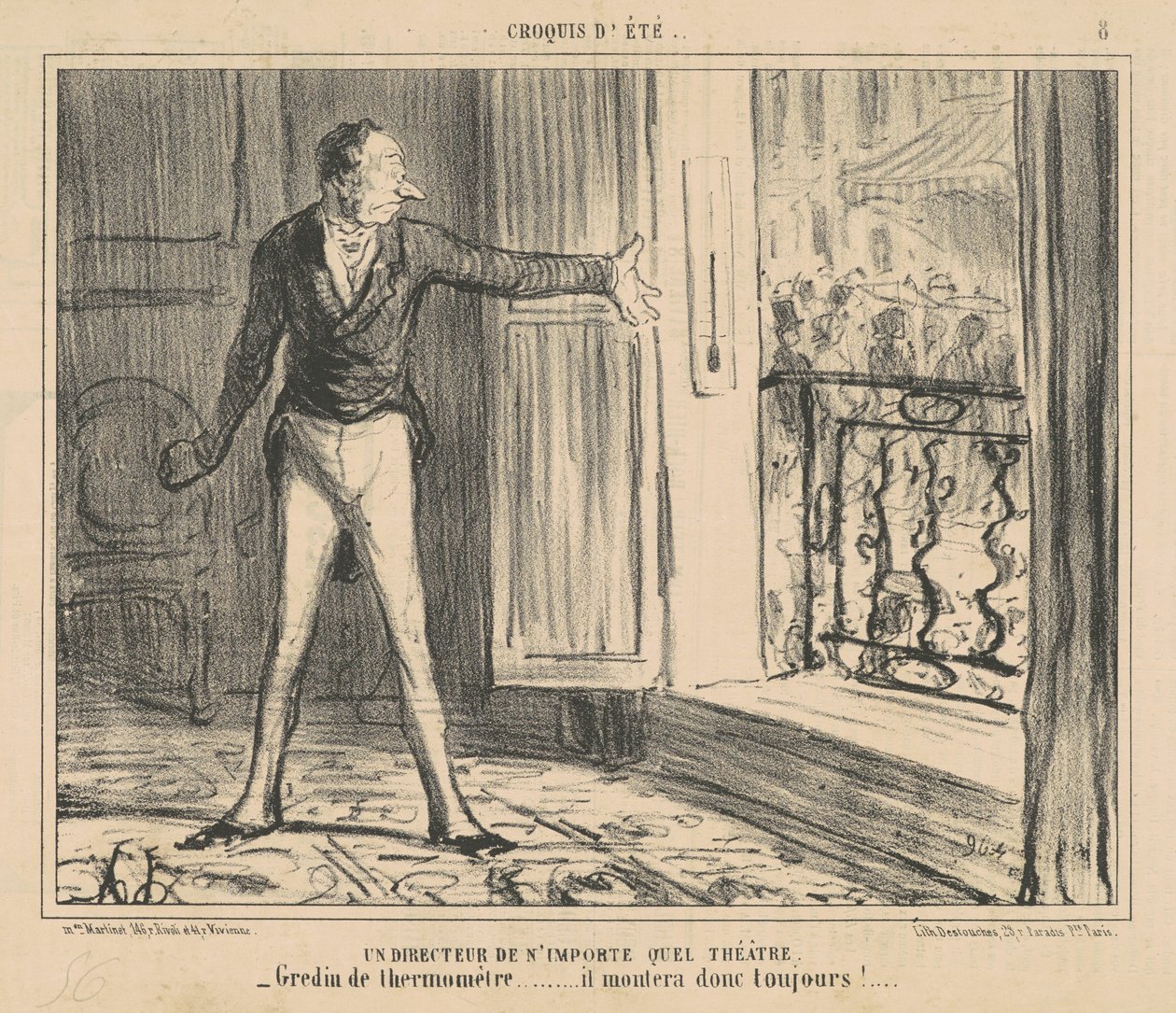 A Director of Any Theater by Honoré Daumier