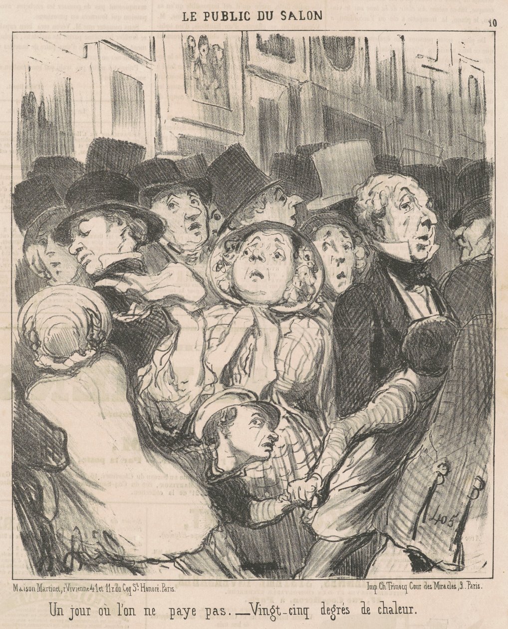 A Day When One Does Not Pay by Honoré Daumier