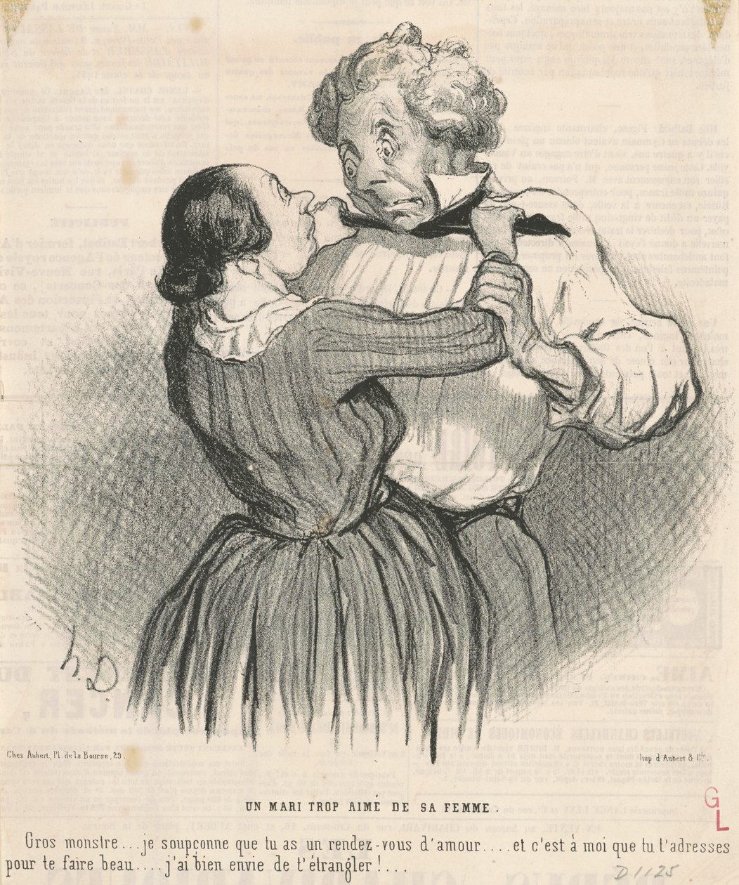 A Husband Too Loved by His Wife by Honoré Daumier