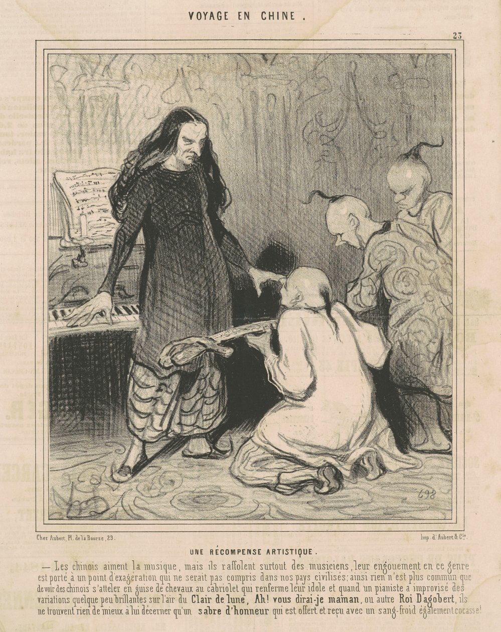 An Artistic Reward by Honoré Daumier