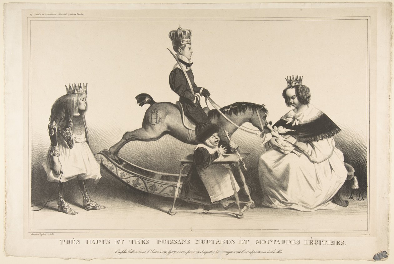 Very Haughty and Very Mighty Legitimist Brats by Honoré Daumier
