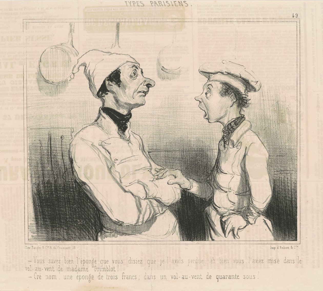 You know well the sponge you were talking about... by Honoré Daumier