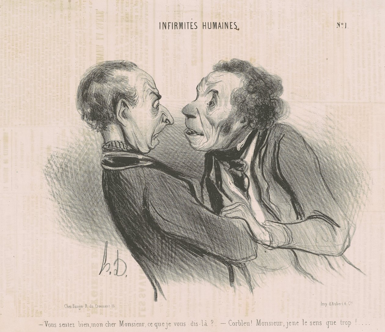 You Feel Well, My Dear Sir... by Honoré Daumier
