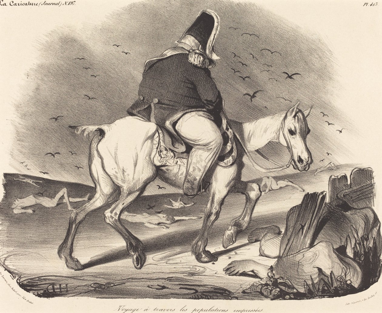 Journey Through the Eager Populations by Honoré Daumier