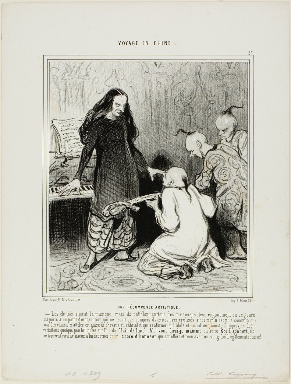 A Present for an Artist by Honoré Victorin Daumier