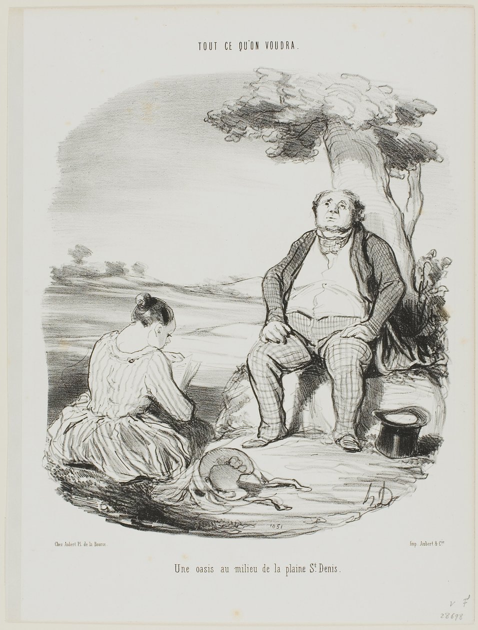 An Oasis in the Middle of the Plain of St. Denis, Plate 5 from Tout Ce Qu