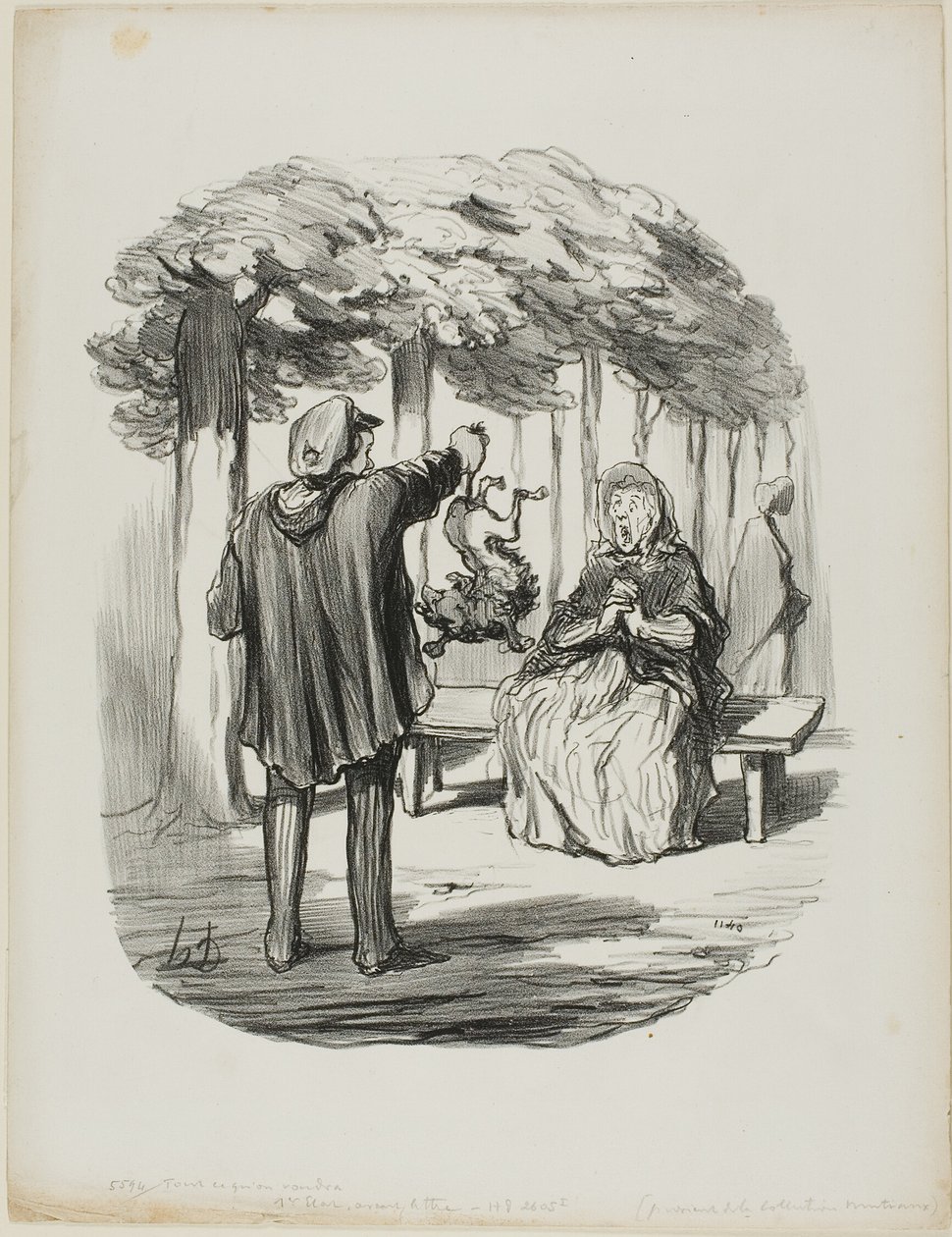 "Is this your dog here?," plate 20 from Tout Ce Qu