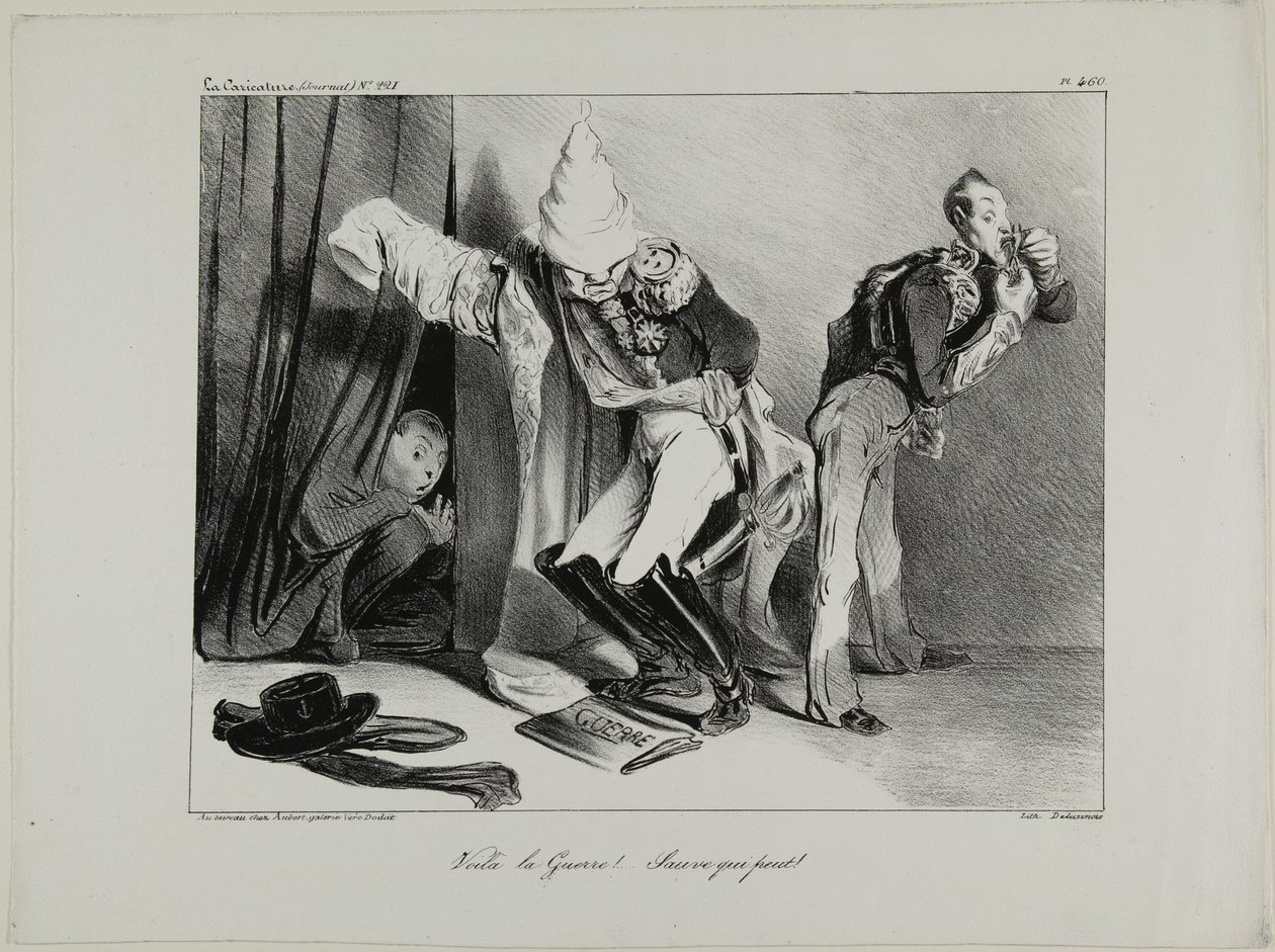 It is war! ...Everyone for himself!, plate 460 by Honoré Victorin Daumier