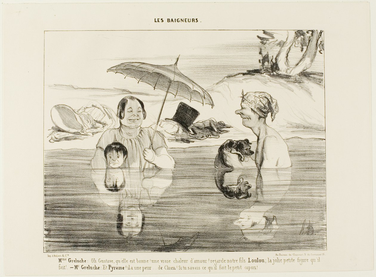 Madame Greluche, Plate 4 from Les by Honoré Victorin Daumier