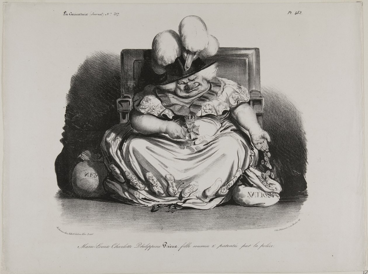 Marie Louise Charlotte Philippine Pairie, prostitute, licensed by the police by Honoré Victorin Daumier