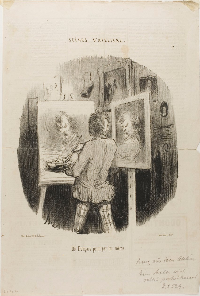 Self-Portrait of a Frenchman, plate 2 from Scenes D