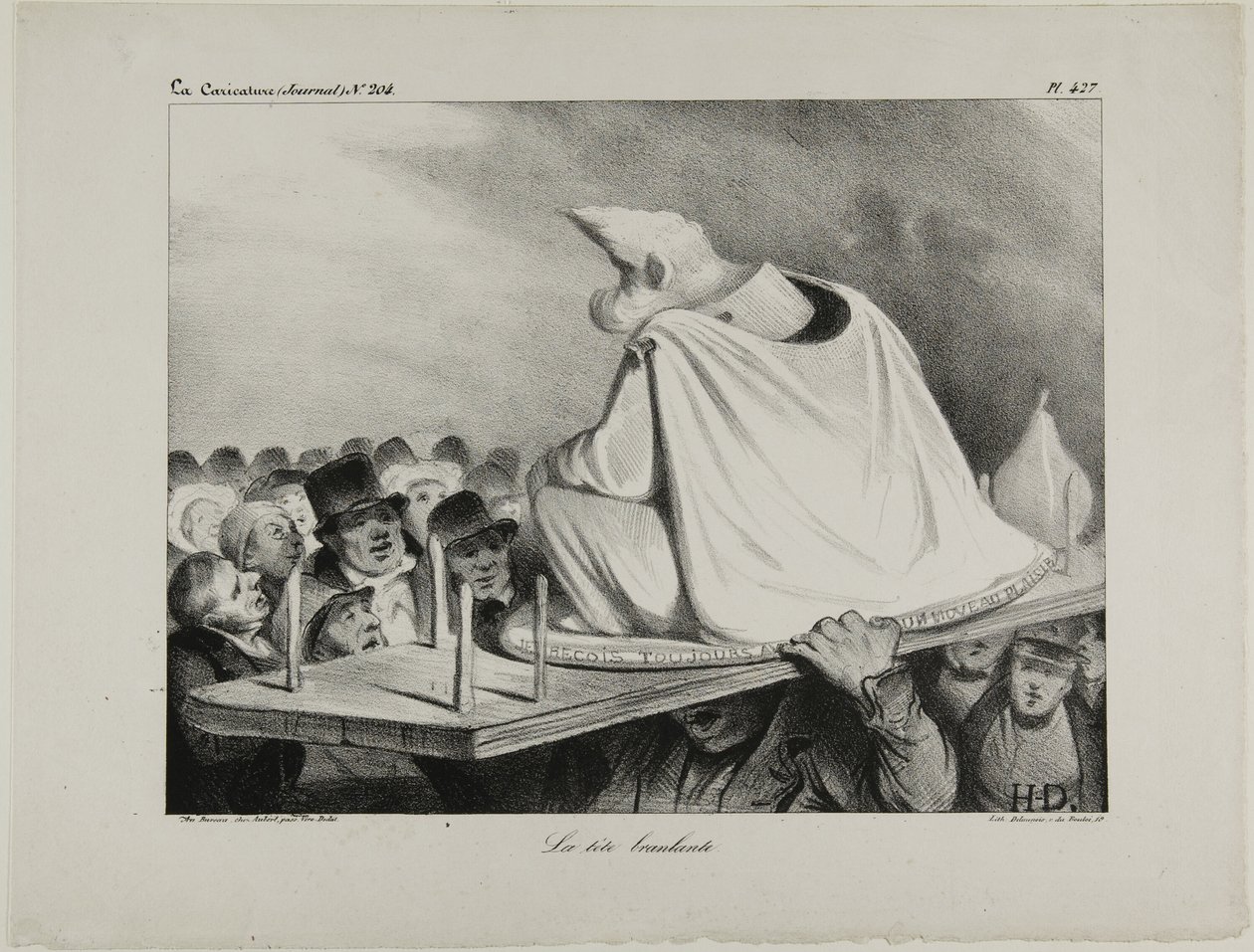 The Loose Head, plate 427 by Honoré Victorin Daumier