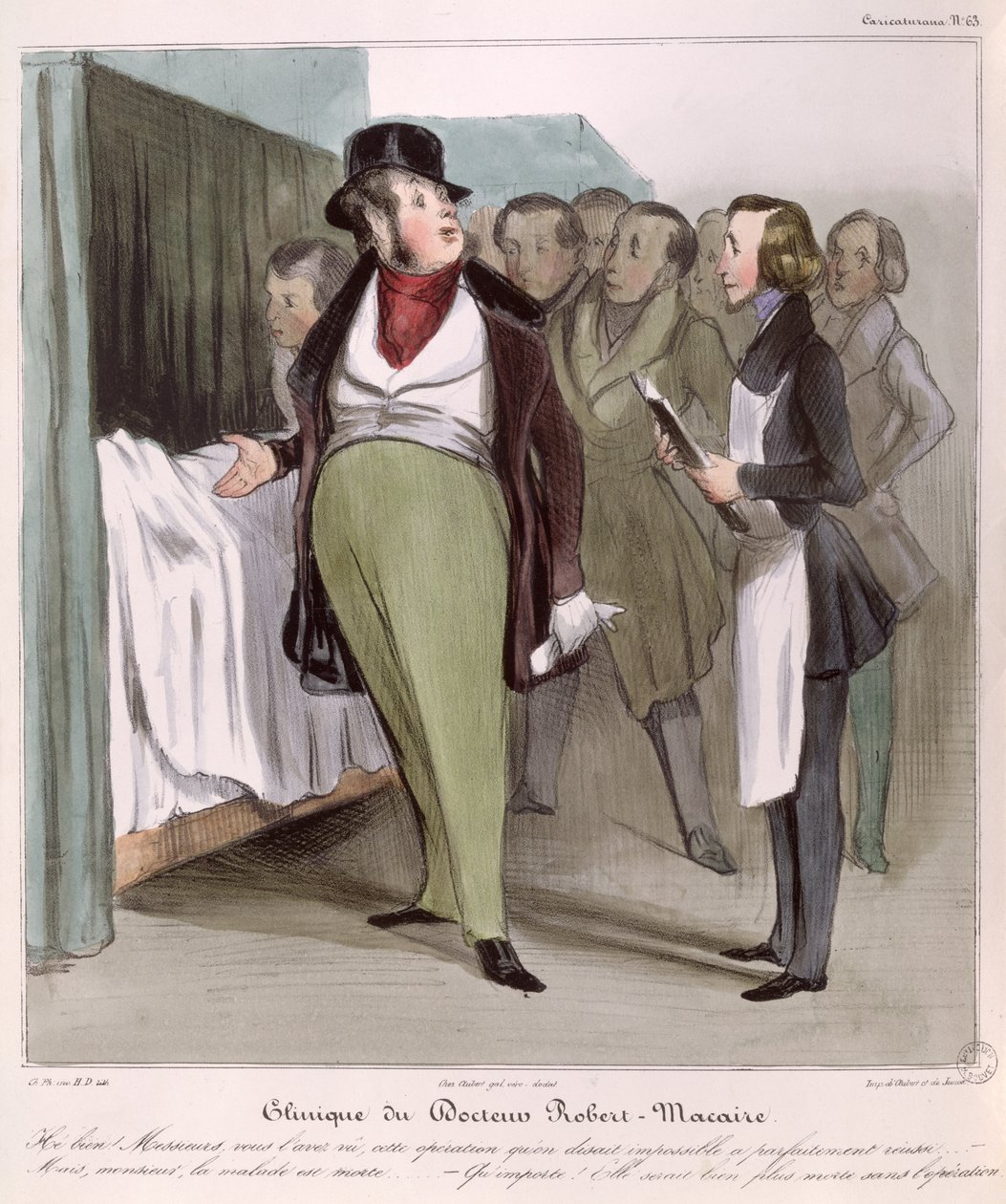 The Clinic of Dr. Robert-Macaire by Honoré Daumier