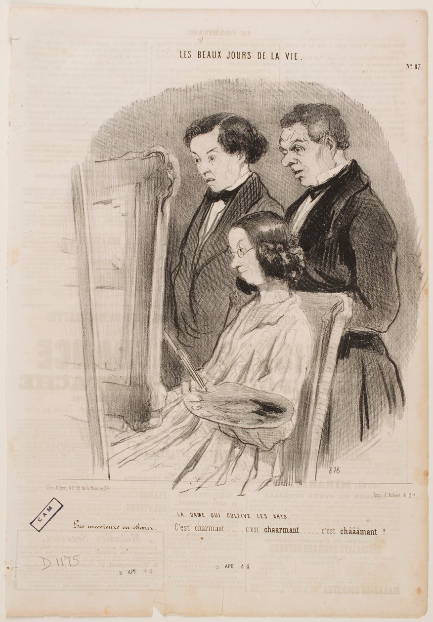 A Lady Who Devotes Herself to the Arts by Honoré Daumier