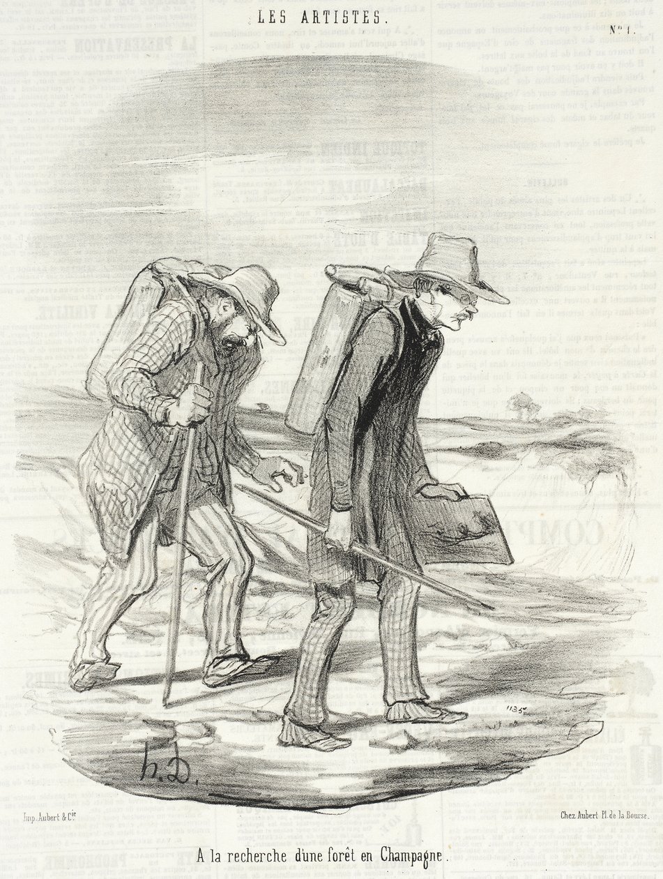 In Search of a Forest in Champagne by Honoré Daumier
