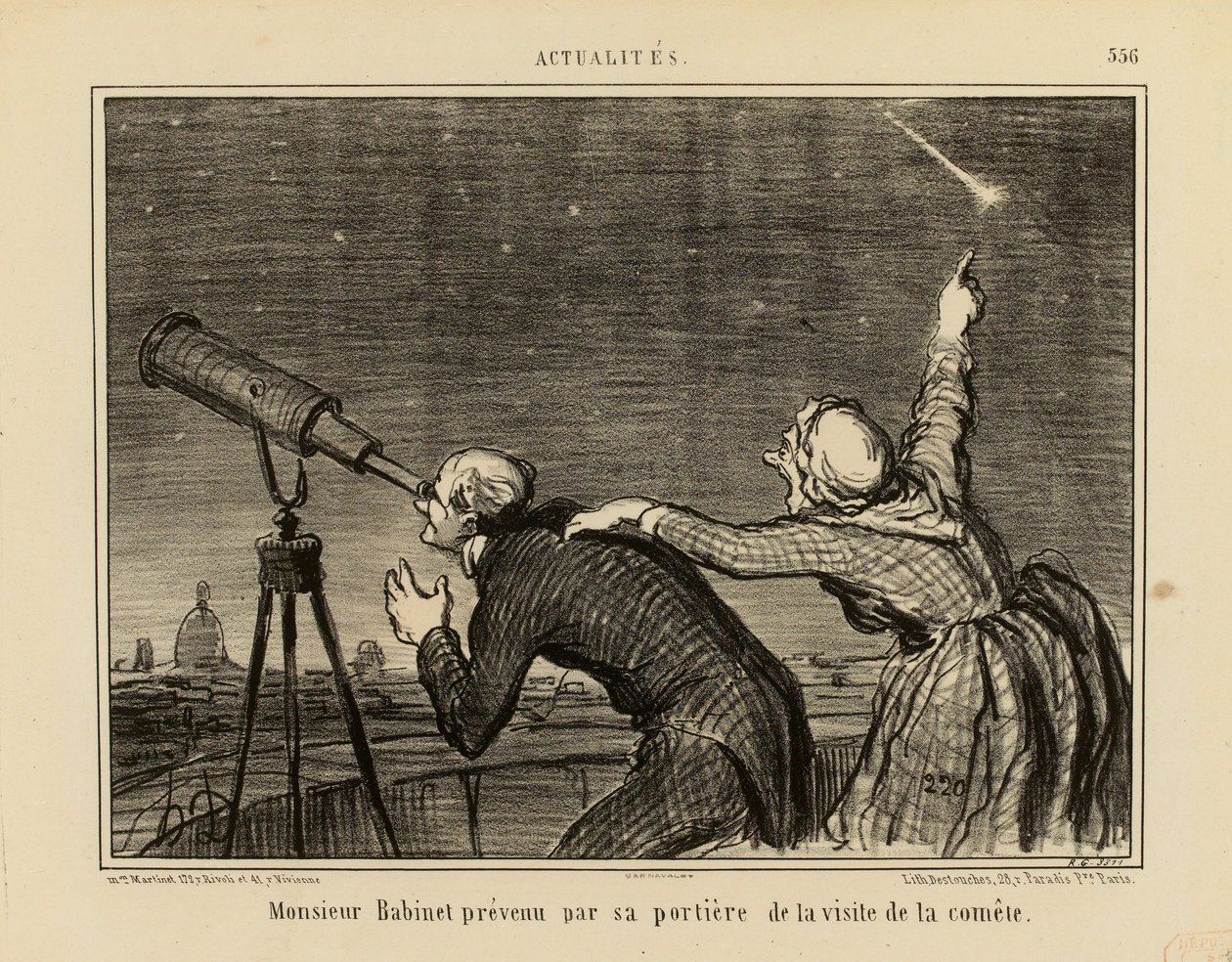 News No. 556: Mr. Babinet Warned by His Concierge of the Comet