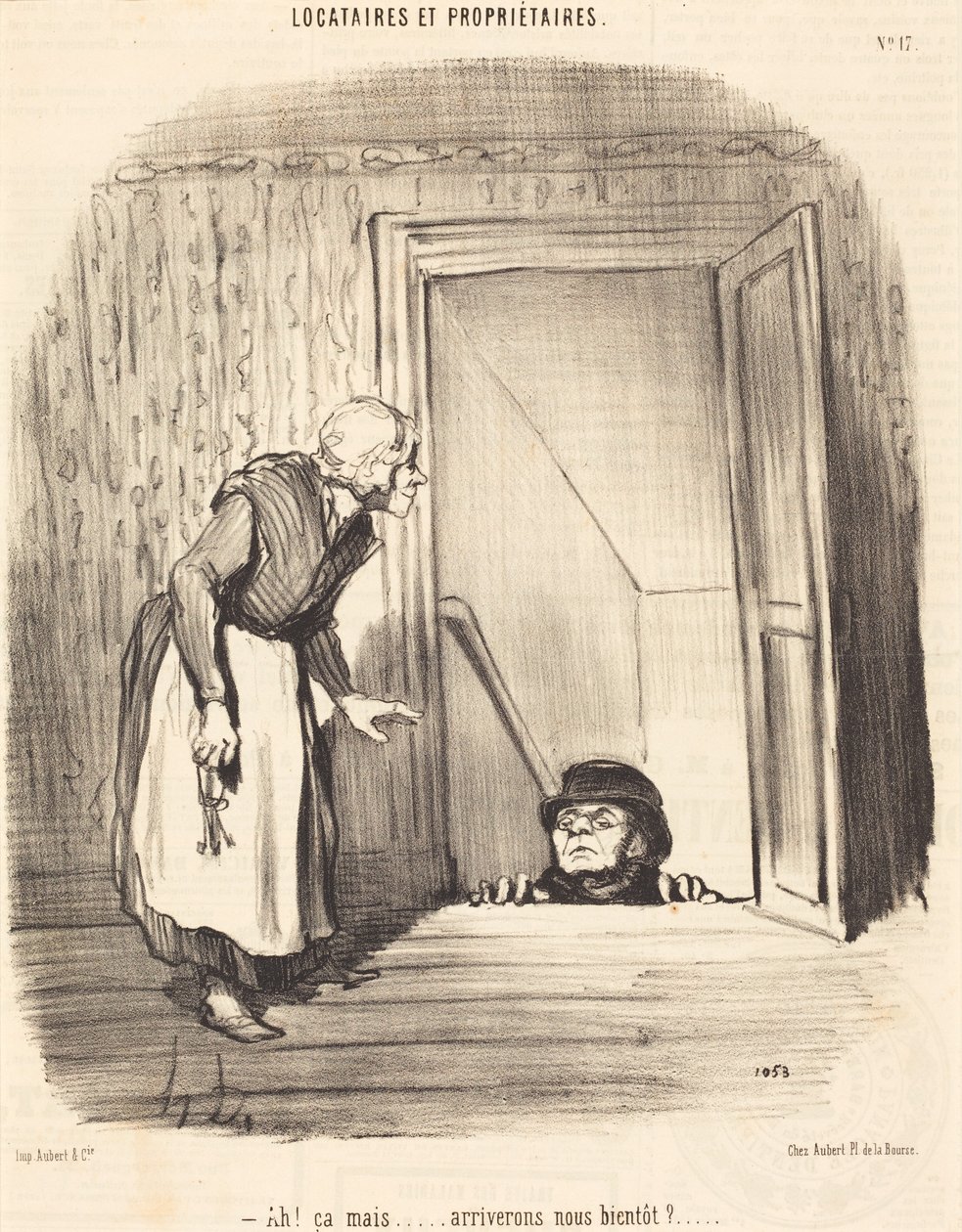 Ah! But... will we arrive soon? by Honoré Daumier