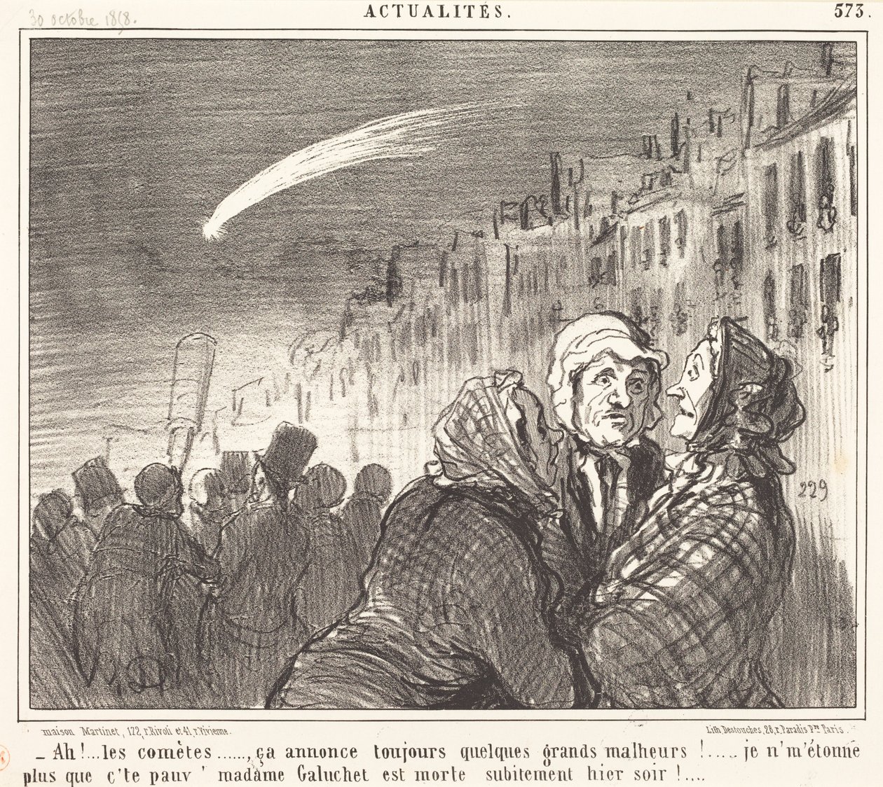 Ah!... the Comets... by Honoré Daumier