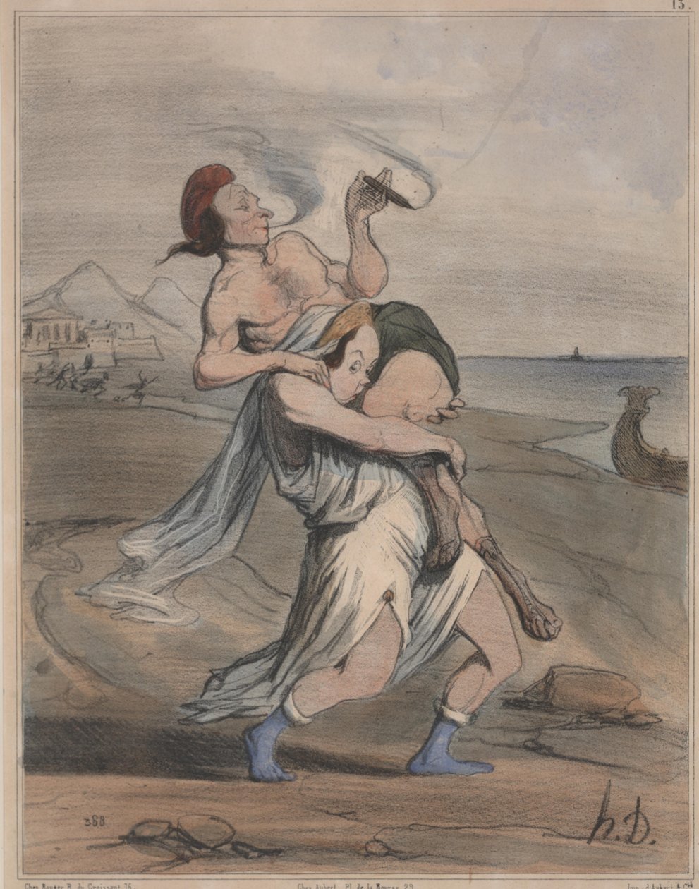 Ancient History, no. 13: The Abduction of Helen by Honoré Daumier