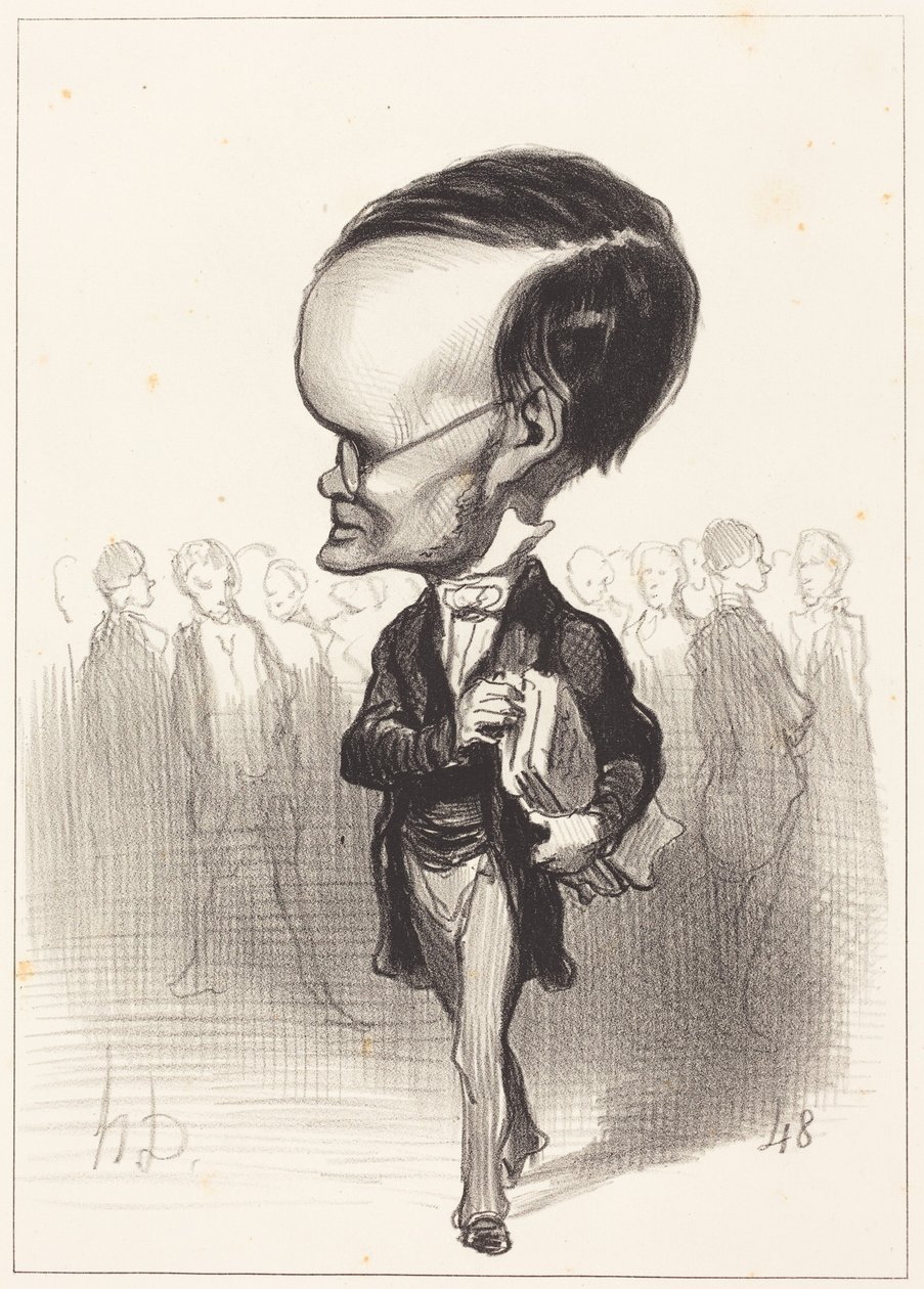 Arm. Jacques Lherbette by Honoré Daumier