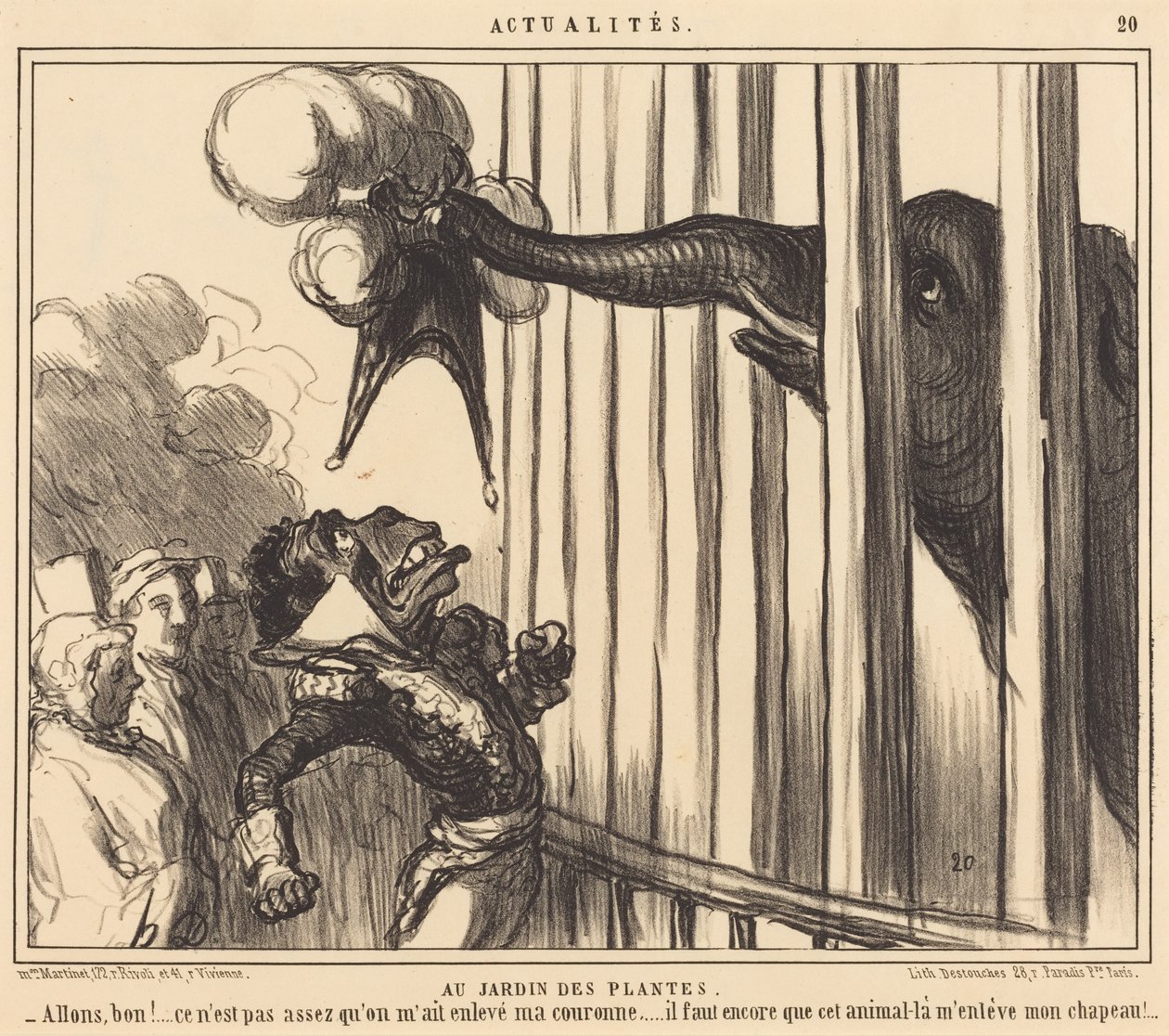 At the Botanical Garden by Honoré Daumier