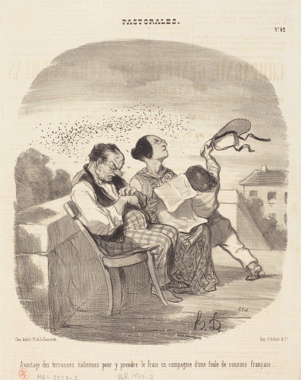 Advantages of Italian Terraces... by Honoré Daumier