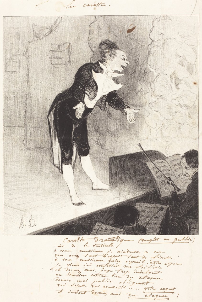 Dramatic Carrot by Honoré Daumier