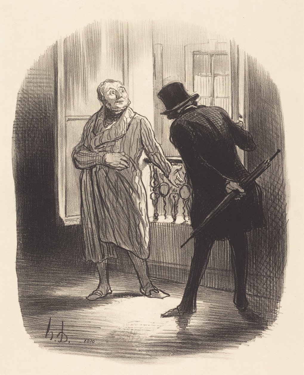 This Accommodation is a Bit Expensive for the Place Royale... by Honoré Daumier