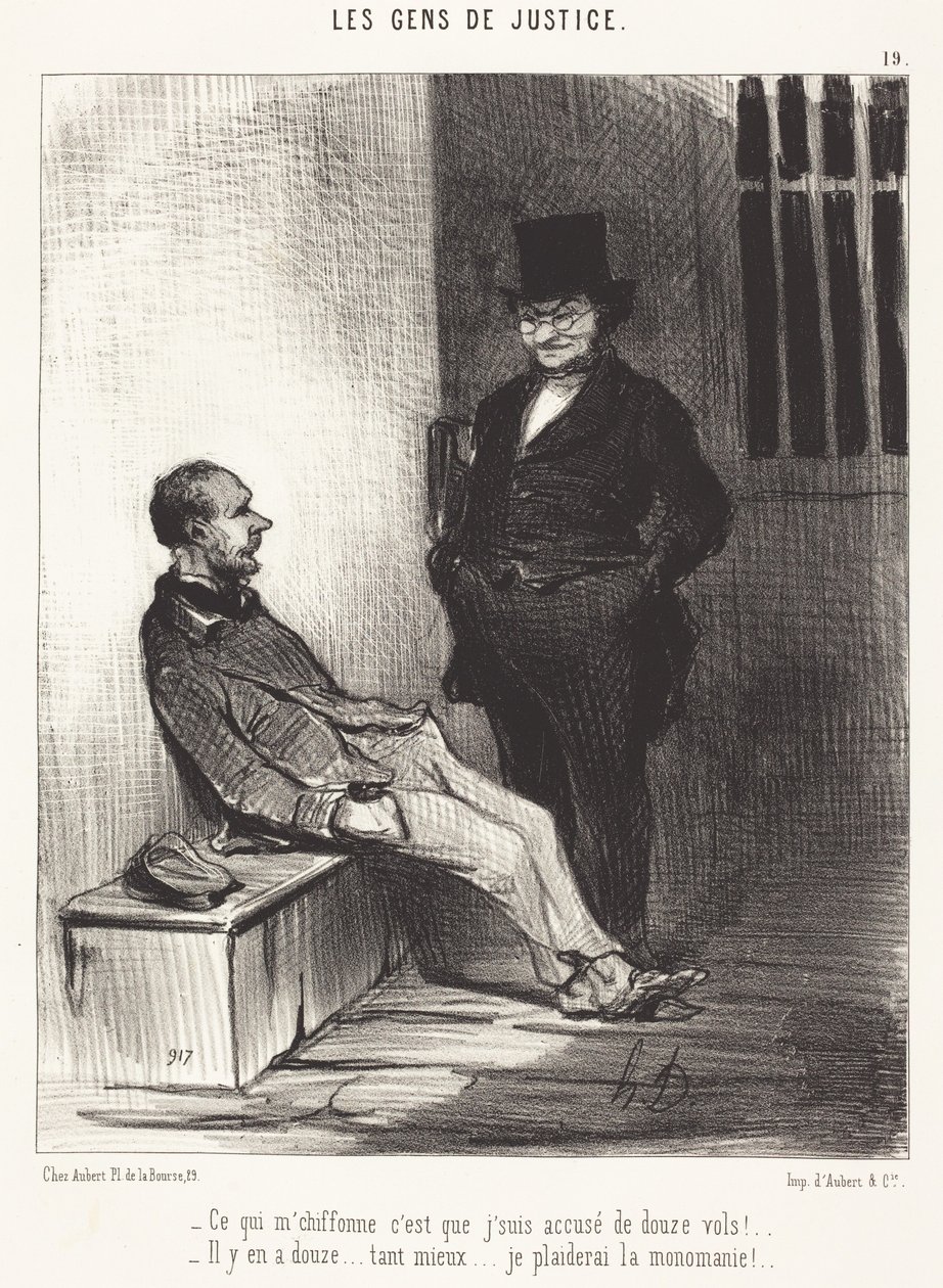 What Bothers Me is... Twelve Thefts!... by Honoré Daumier