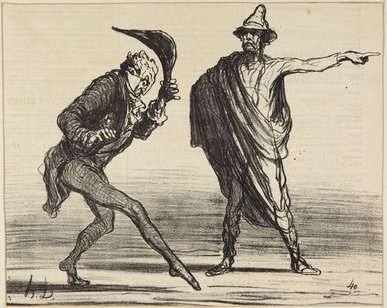 "As it is currently in Tuscany..." by Honoré Daumier