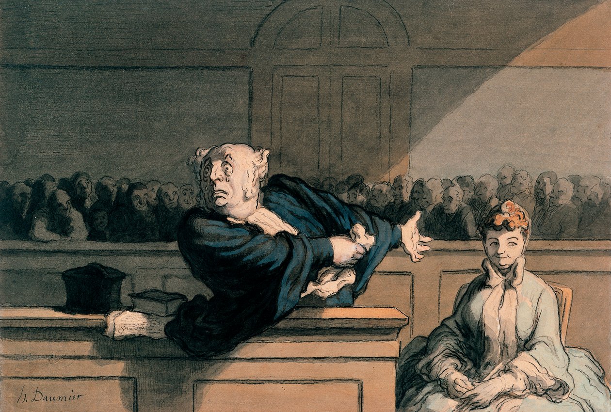 Counsel for the Defense (The Advocate), c.1862-65 by Honoré Daumier
