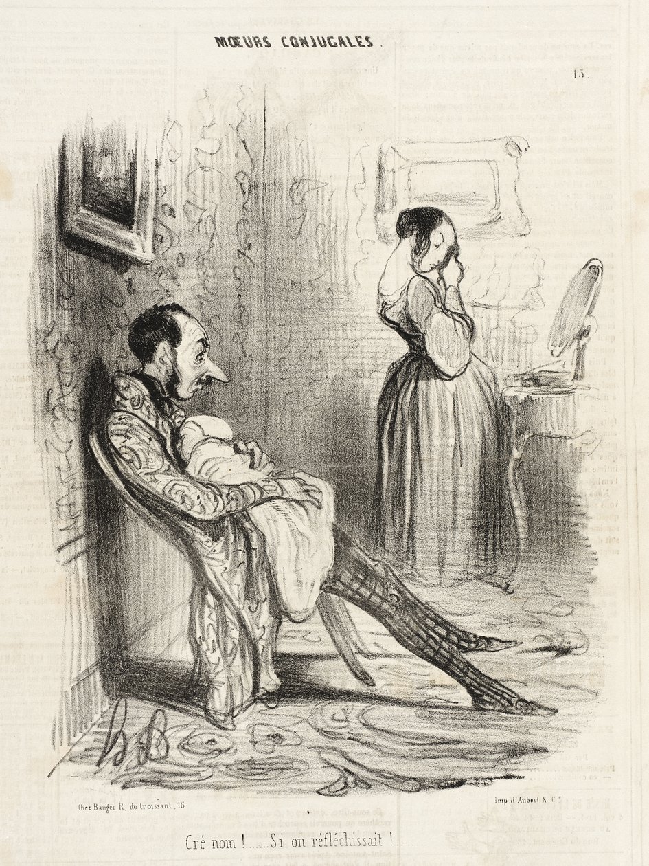 Damn!...If We Thought About It!... by Honoré Daumier