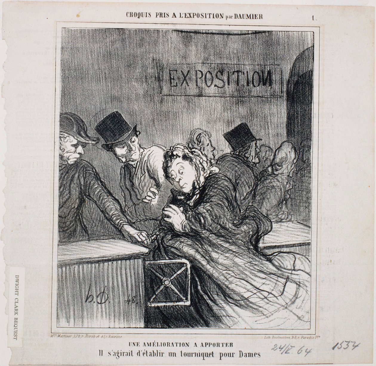Sketch Taken at the Exhibition: An Improvement to be Made by Honoré Daumier