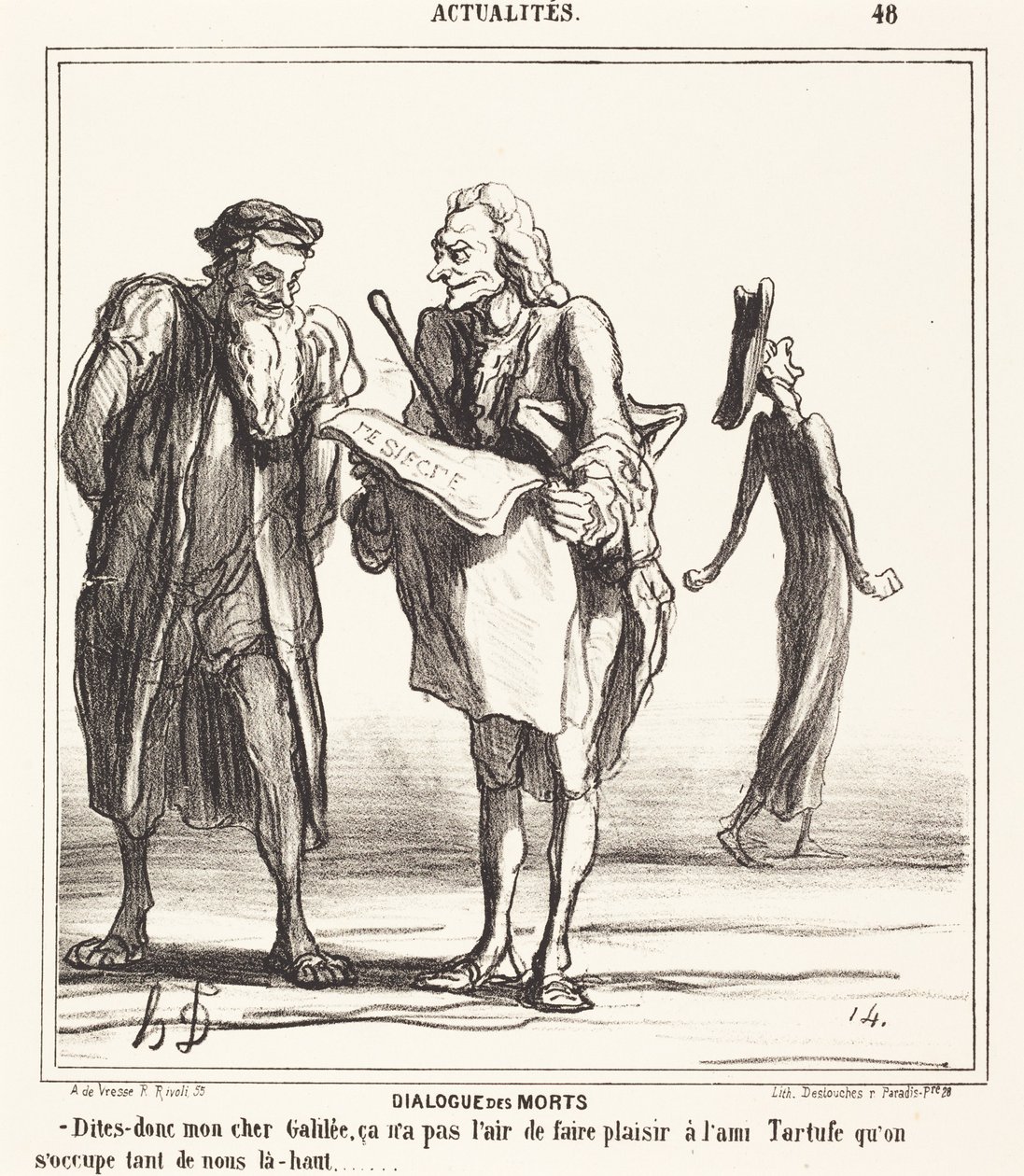 Dialogue of the Dead by Honoré Daumier