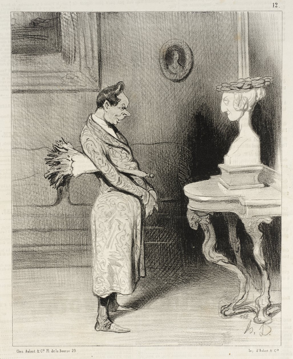 To Say Arsinoe Was Not Happy to Be Portrayed... by Honoré Daumier
