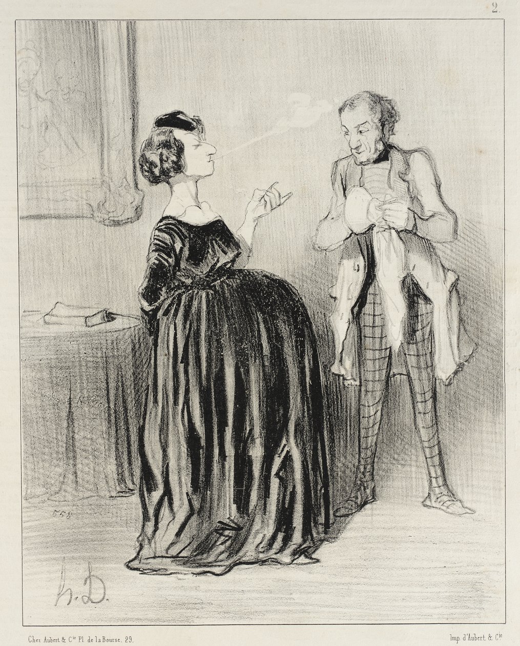 Say...my husband...I really want to call my drama... by Honoré Daumier