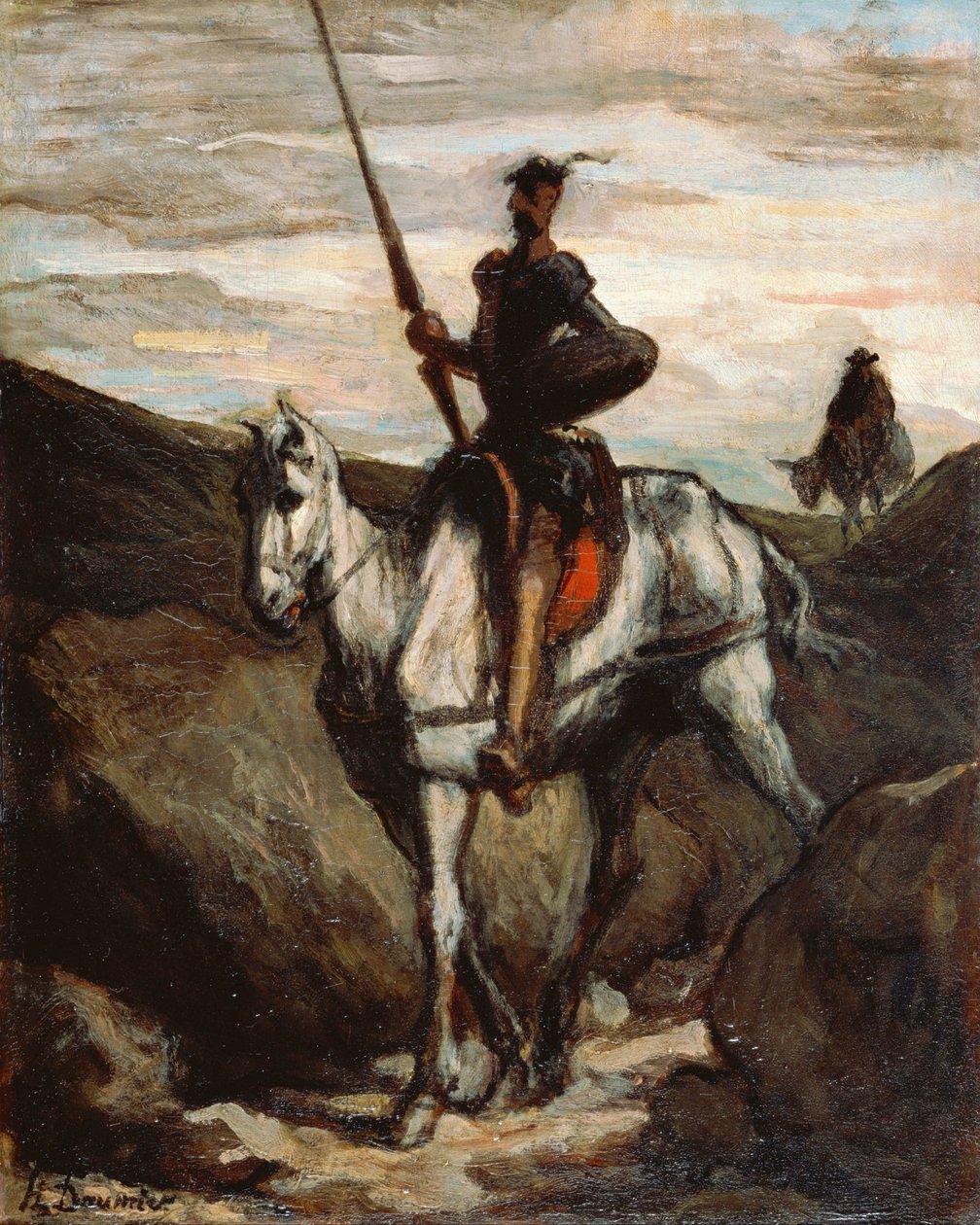 Don Quixote in the Mountains by Honoré Daumier
