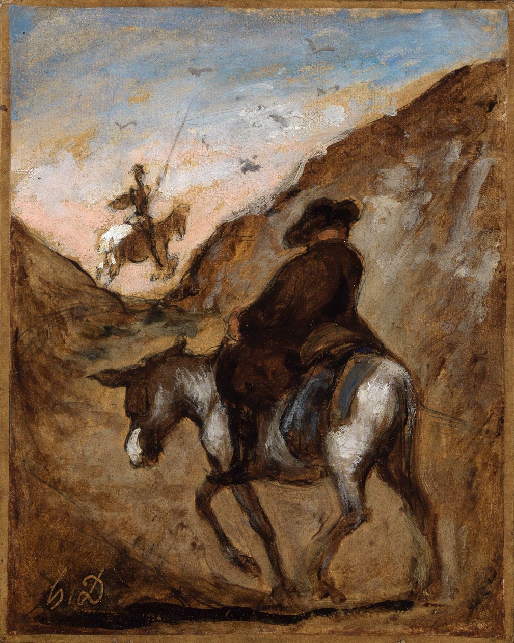 Don Quixote and Sancho Panza by Honoré Daumier