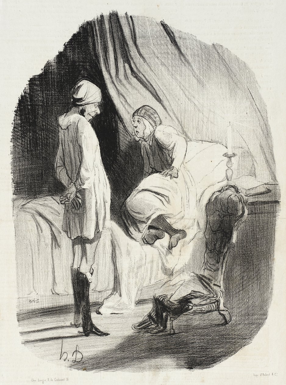 Eh! Well, my Didine, have we danced enough?... by Honoré Daumier