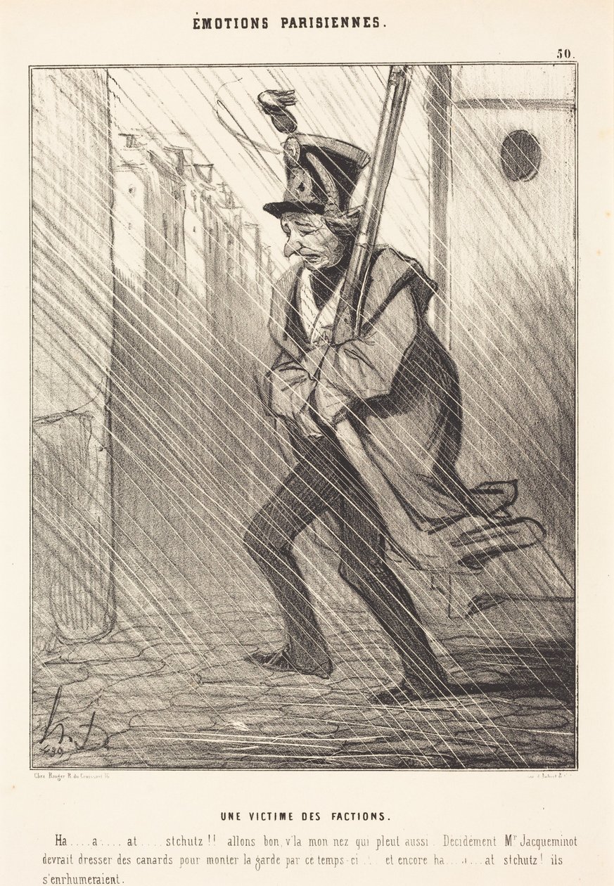 Parisian Emotions: A Victim of the Factions by Honoré Daumier