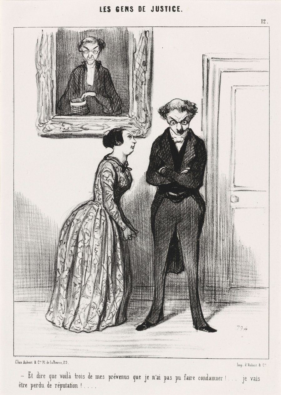 And to think that there are three... accused that I could not convict!... by Honoré Daumier