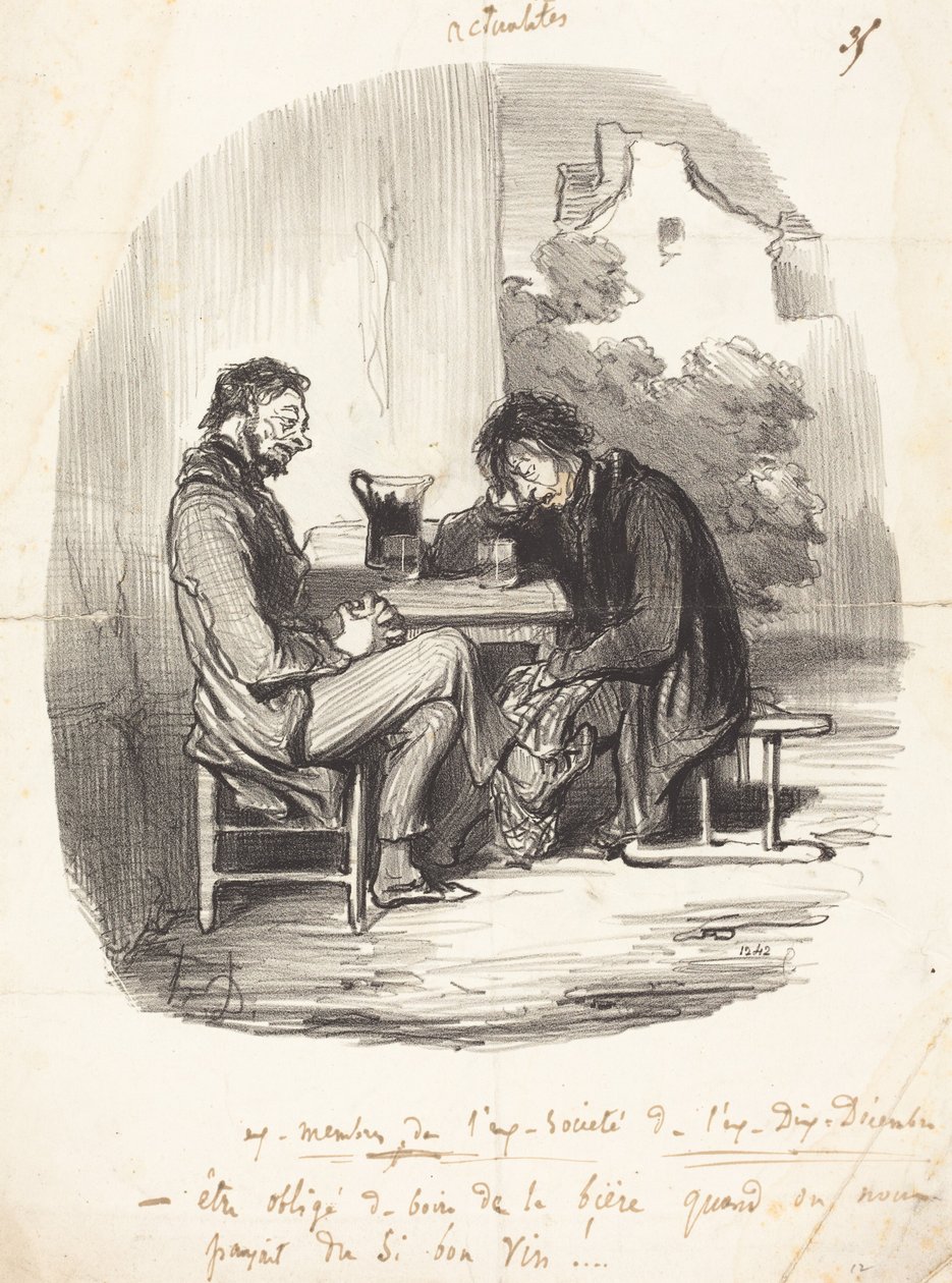 Former members of the former Society of the former Tenth of December by Honoré Daumier