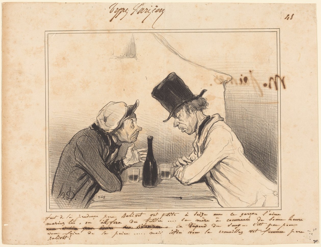 Be Careful Father Balivot, Your Little One is Sixteen... by Honoré Daumier
