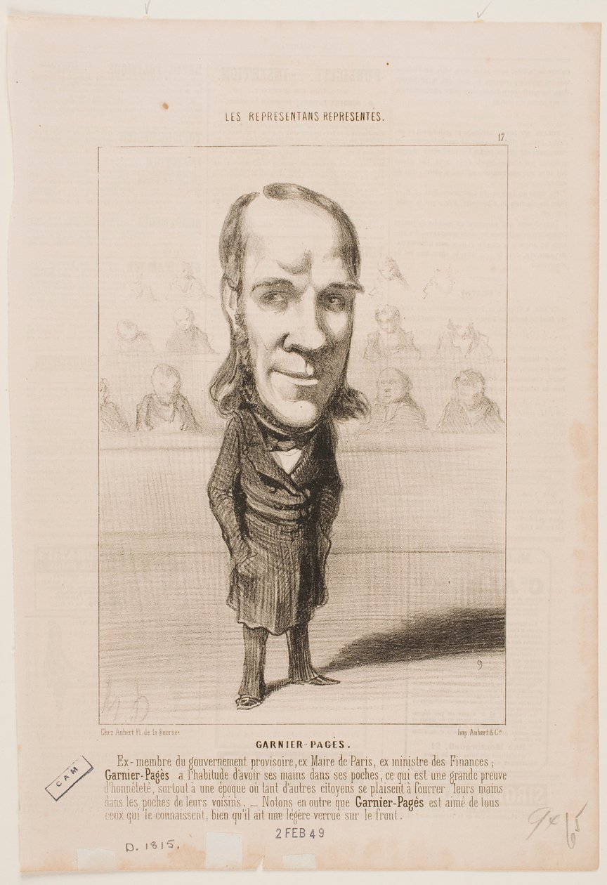 Garnier-Pages by Honoré Daumier