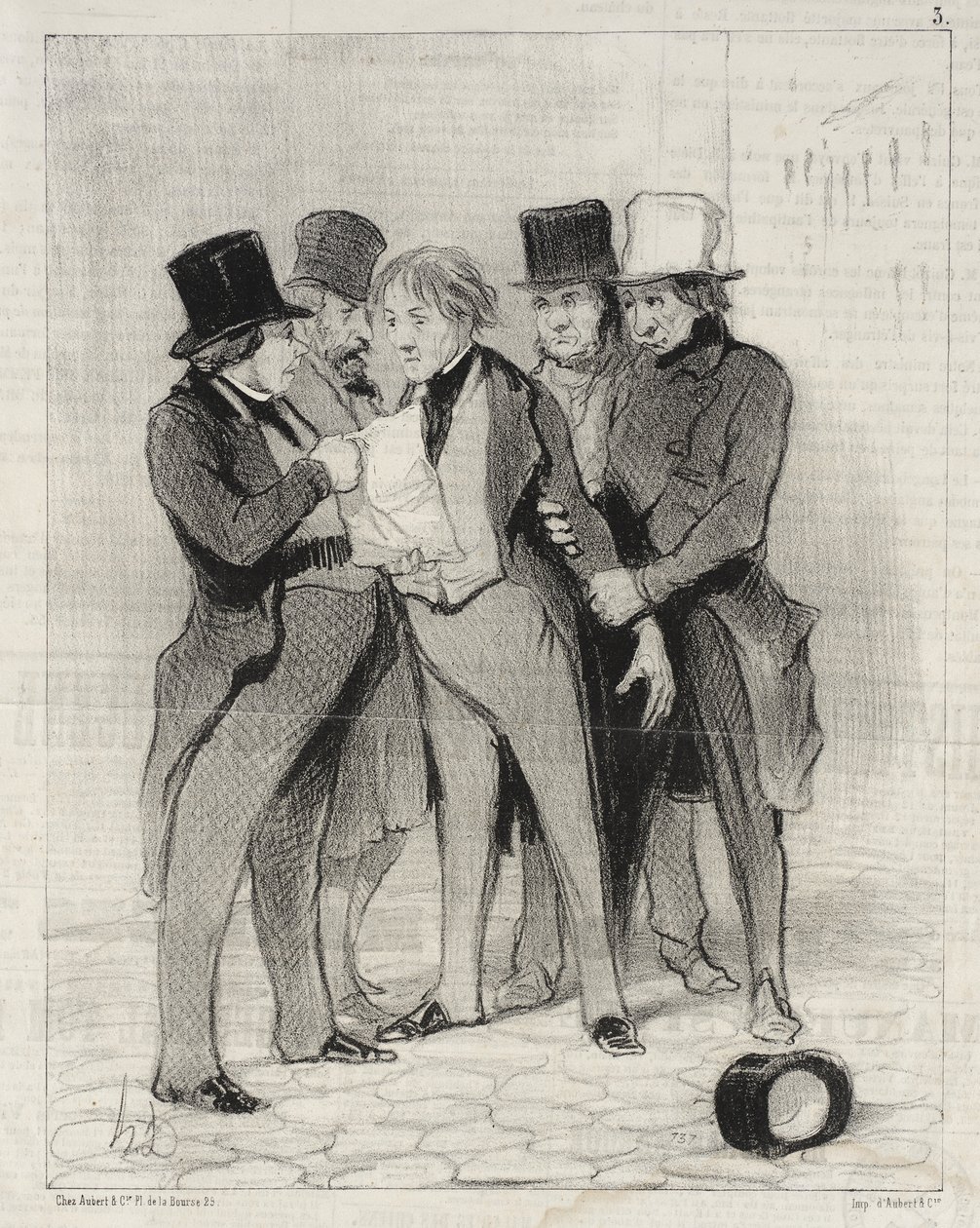 Game that can be hunted in all seasons by Honoré Daumier