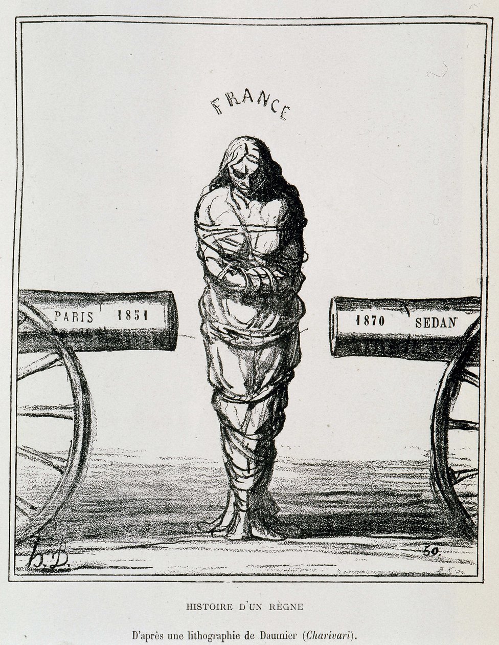 History of a Reign: France Caught Between Paris 1851 and Sedan 1870 (lithograph) by Honoré Daumier