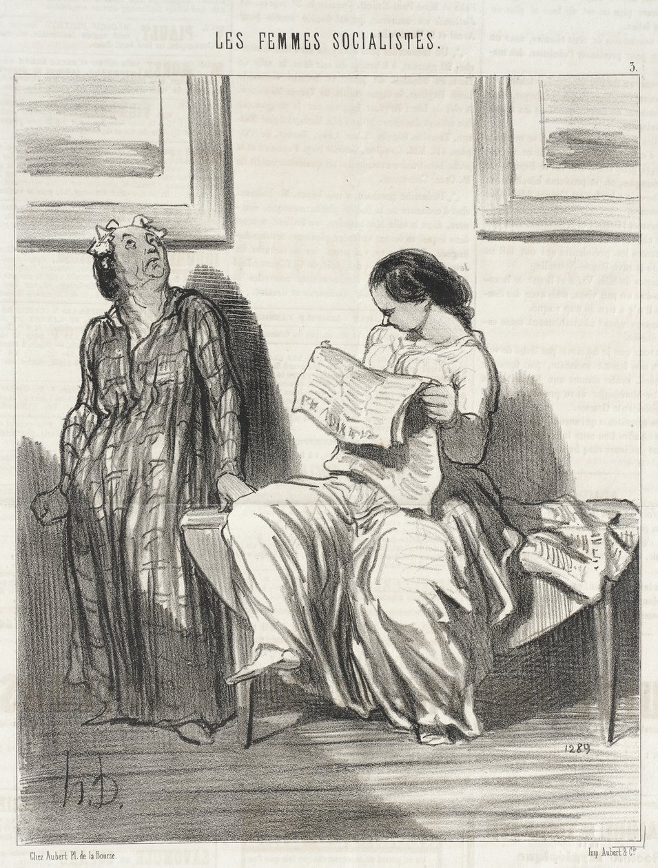 It Seems That the Clubs Are Going to Be...Closed... by Honoré Daumier