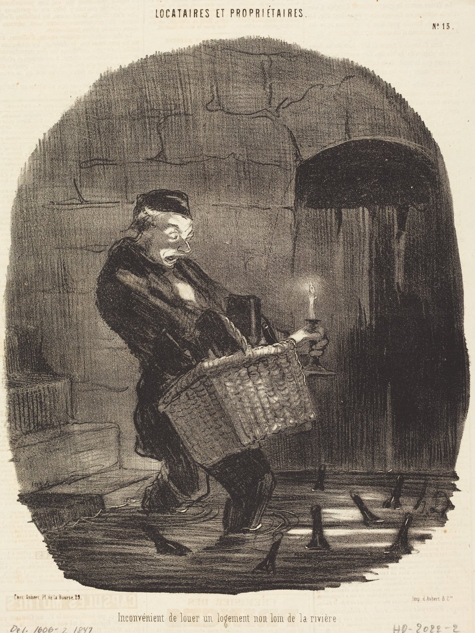 Inconvenience of Renting... Not Far from a River by Honoré Daumier