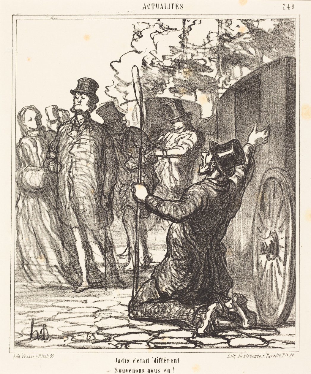 In the Past, It Was Different by Honoré Daumier