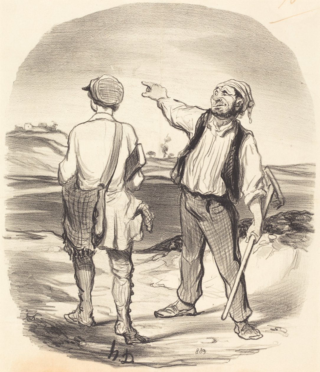 I saw a hare... eight days ago! by Honoré Daumier